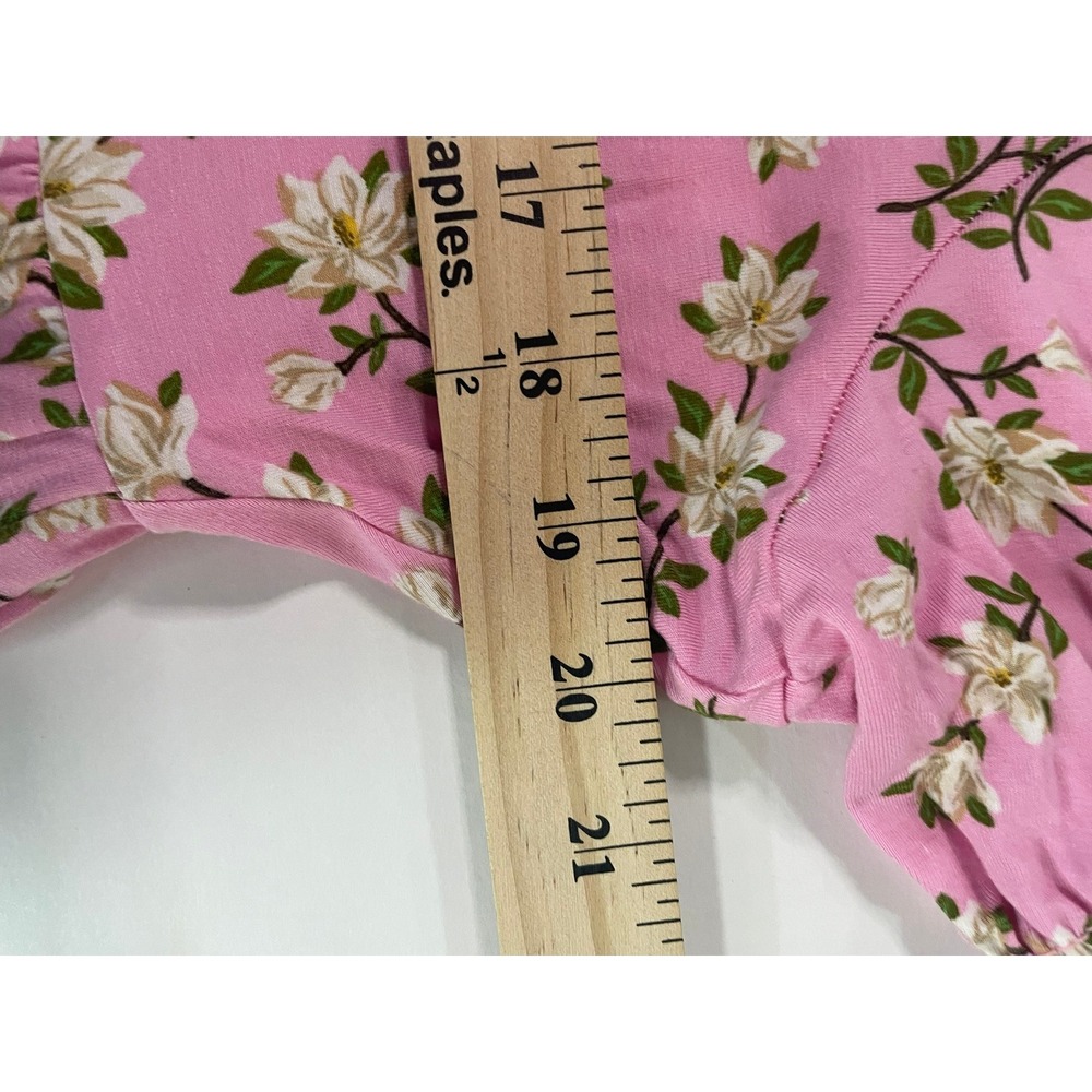 Draper James Pink Floral Tiered Ruffle Sleeve Dress Womens XL - Picture 7 of 7